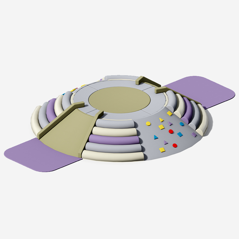 飞碟造型软体攀爬游乐台_幼儿园室内软体攀爬玩具_早教感统训练器材