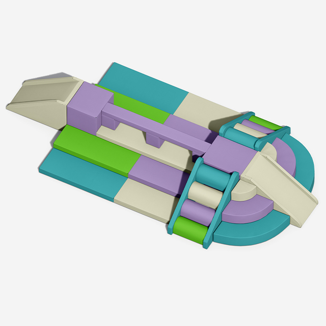儿童软体拼接运动游戏组合_幼儿园室内体能游乐器材_早教软体玩具批发