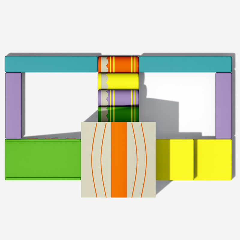 软垫攀爬屋 — 室内软体游乐设备 