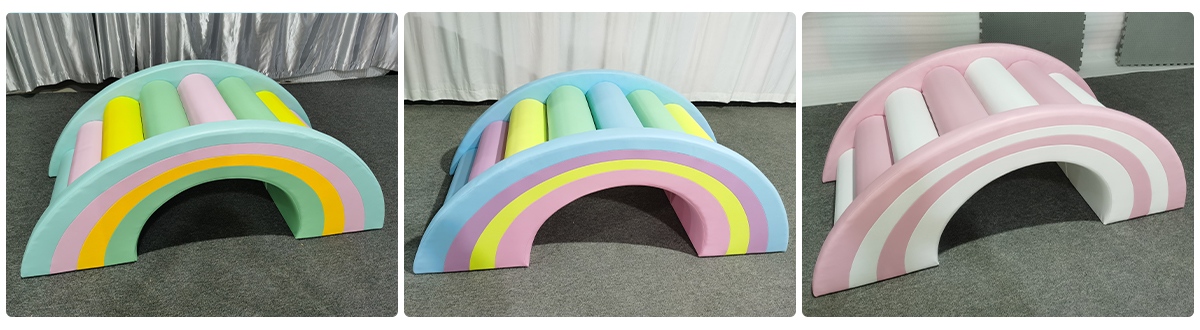 彩虹桥软体游乐设备产品实体展示