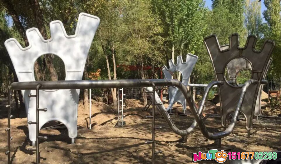 非标游乐+高空走廊+斜屋+塔+组合滑梯+滑滑梯 (23)