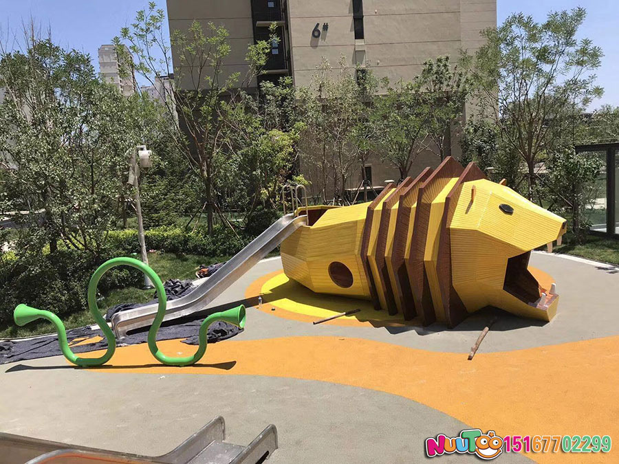 狮子组合乐园+游乐设施+组合游乐设施+组合滑梯+大型游乐设备+儿童游乐设备-(5)