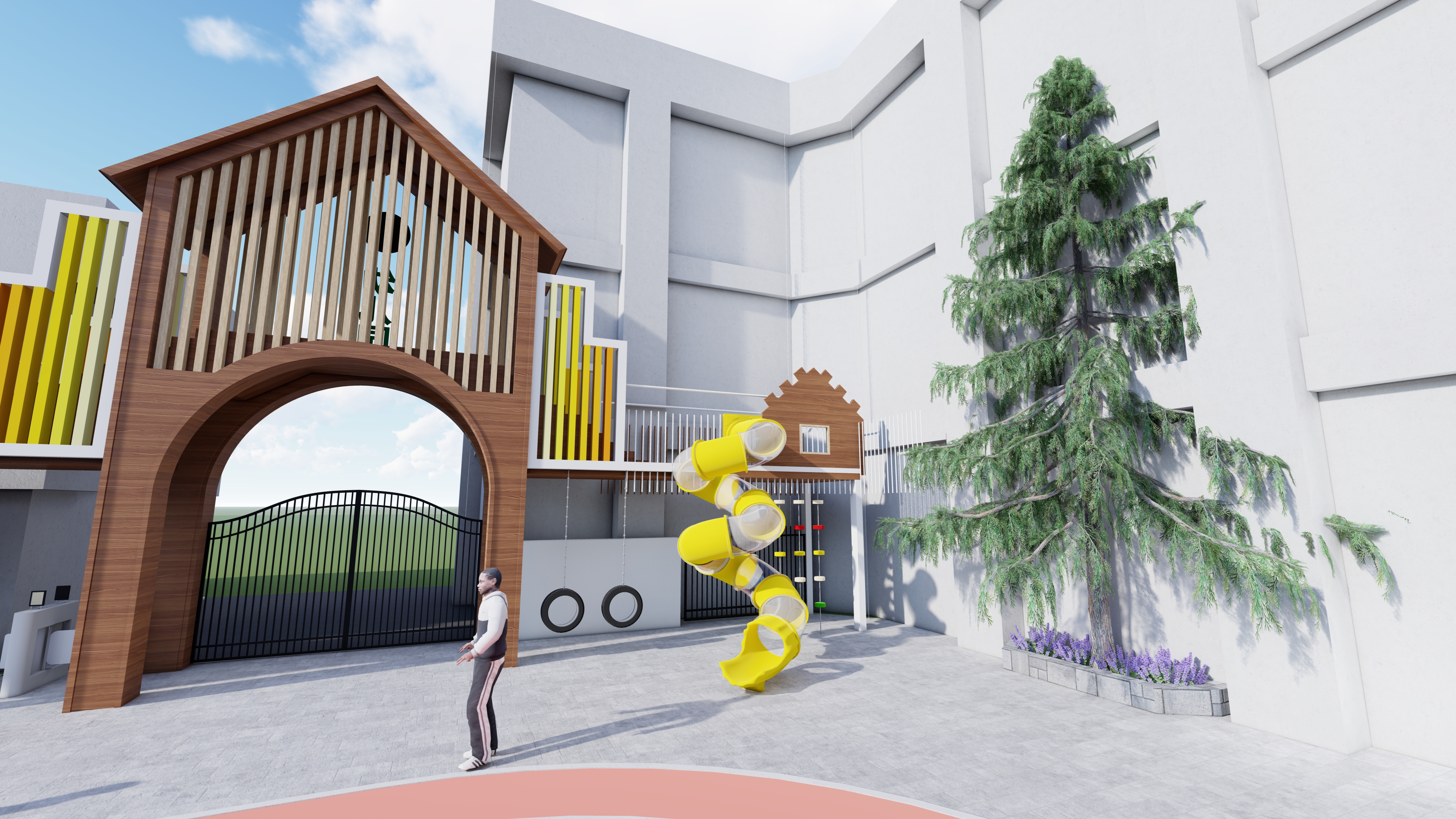 幼儿园户外游乐场-1 (5)