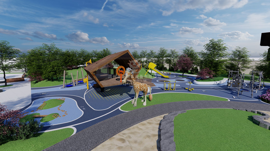 融创九宸府树屋组合滑梯 (2)