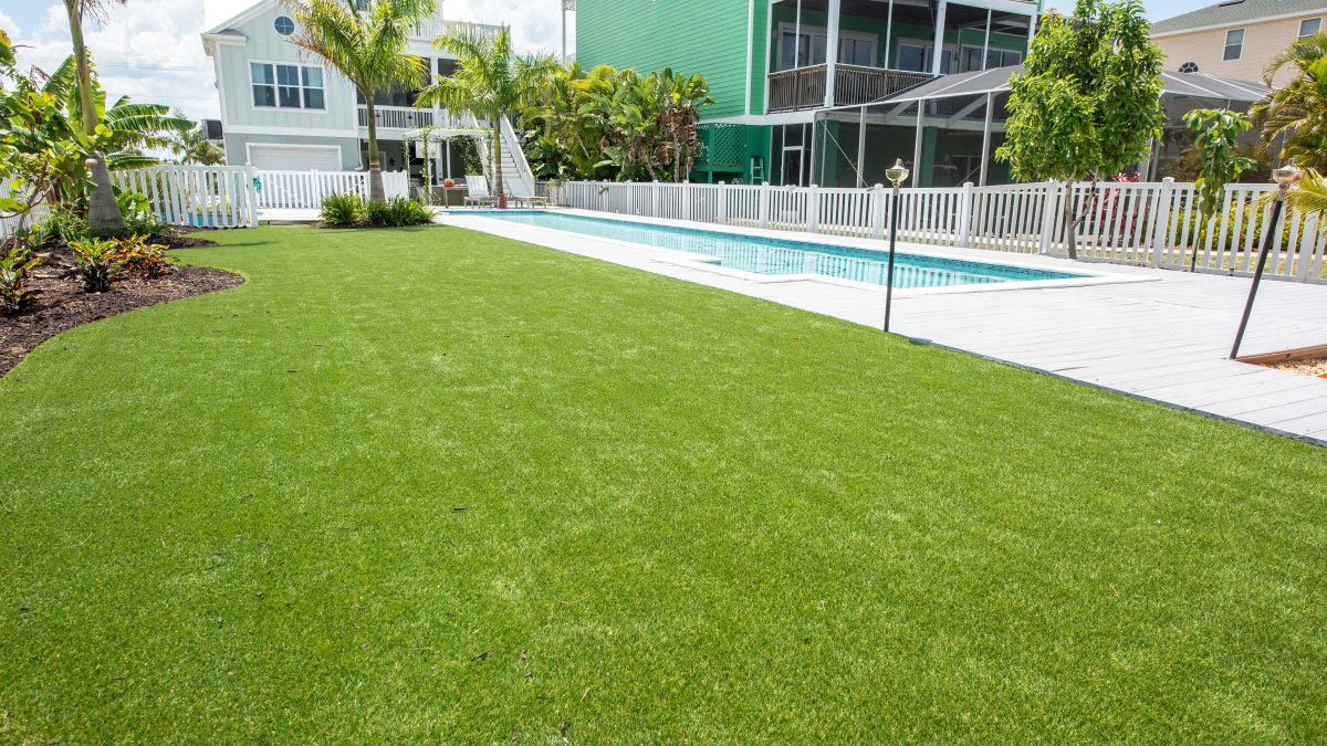 用于游乐场铺面的人造草坪 (2)