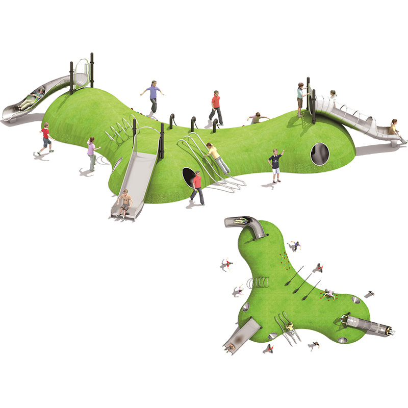 不锈钢滑梯，不锈钢游乐滑梯厂