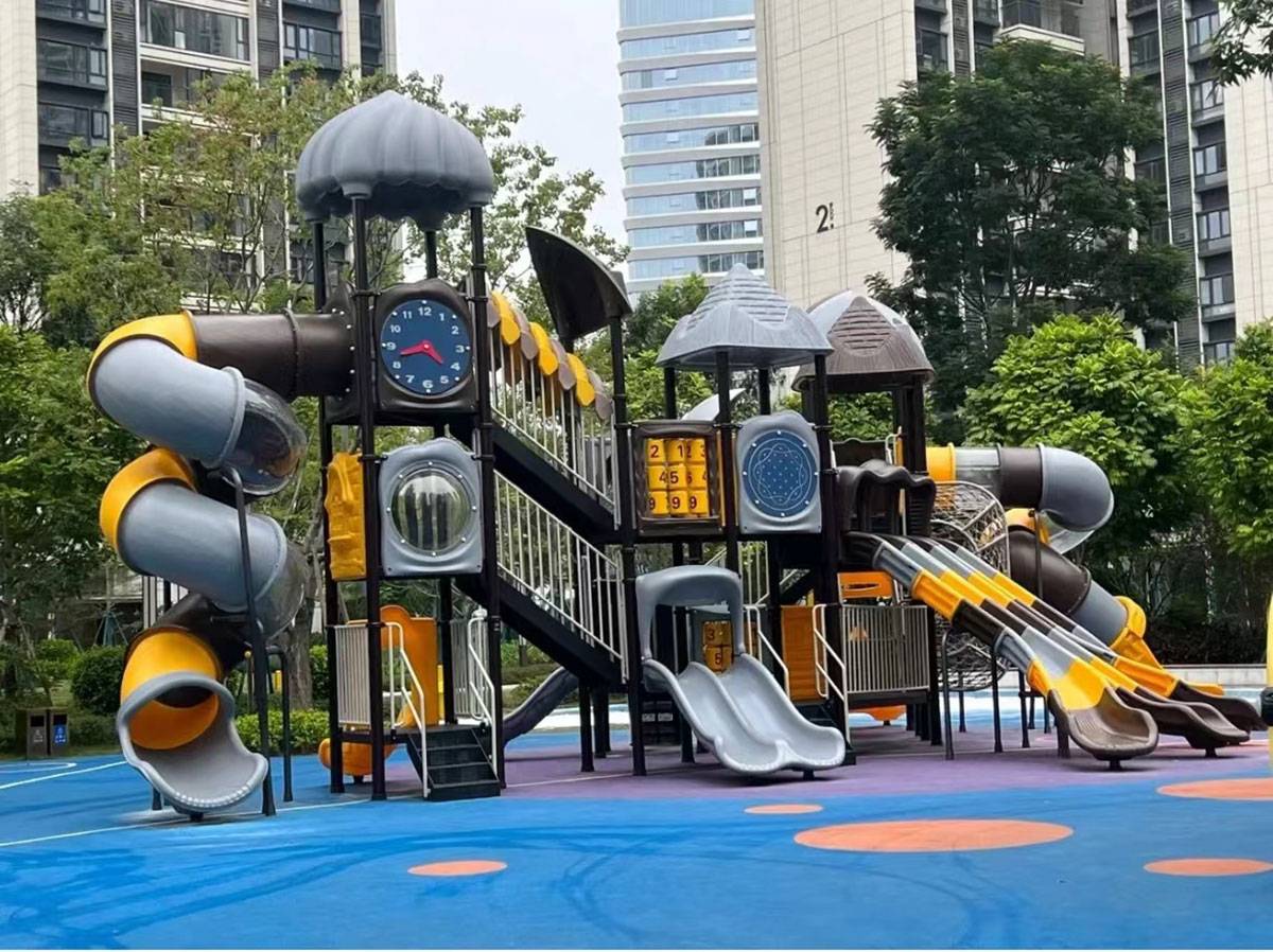 儿童塑料滑梯 (7)