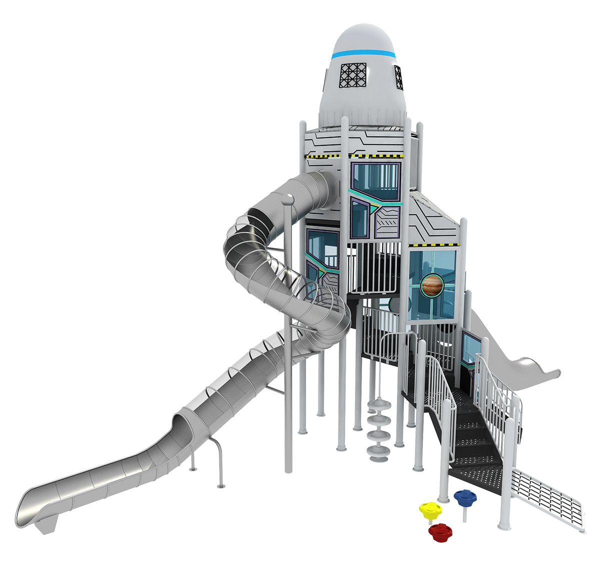 火箭游乐场滑梯 (1)