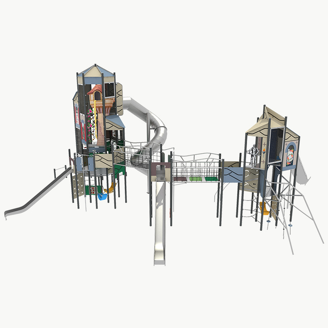 火箭滑梯游乐场，火箭游乐场设备出售供应商