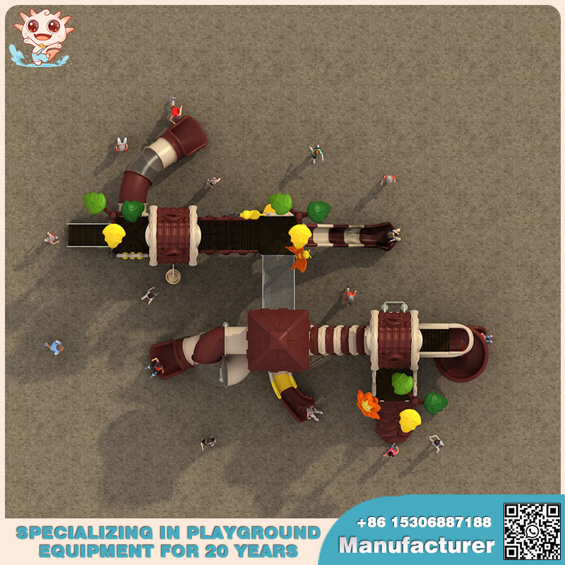 树屋游乐场增强户外游乐场设备体验