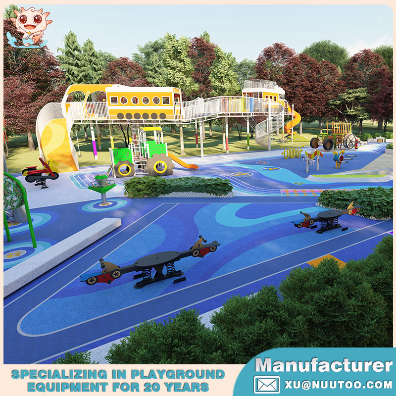 游乐场设备制造商提供动力营地景观游乐场设计