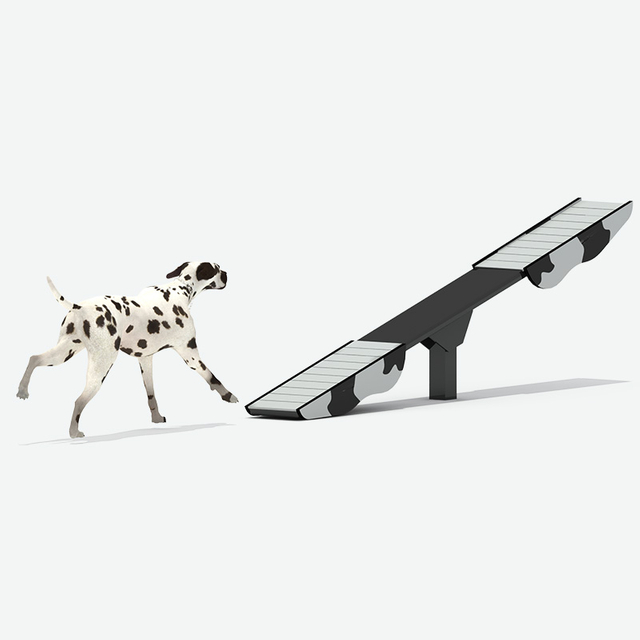 狗跷跷板，宠物游乐场游戏商人