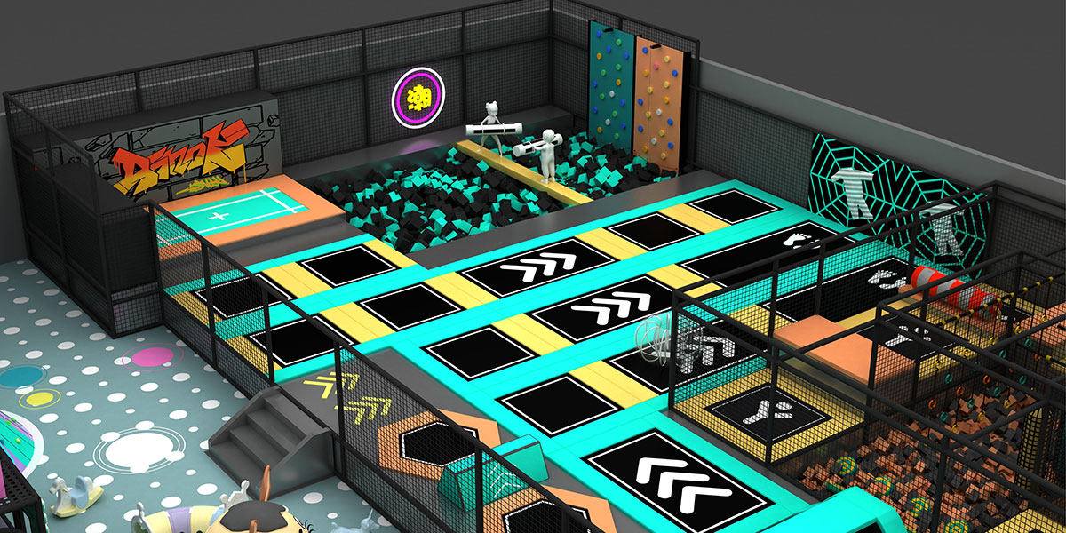 室内儿童蹦床公园 (12)