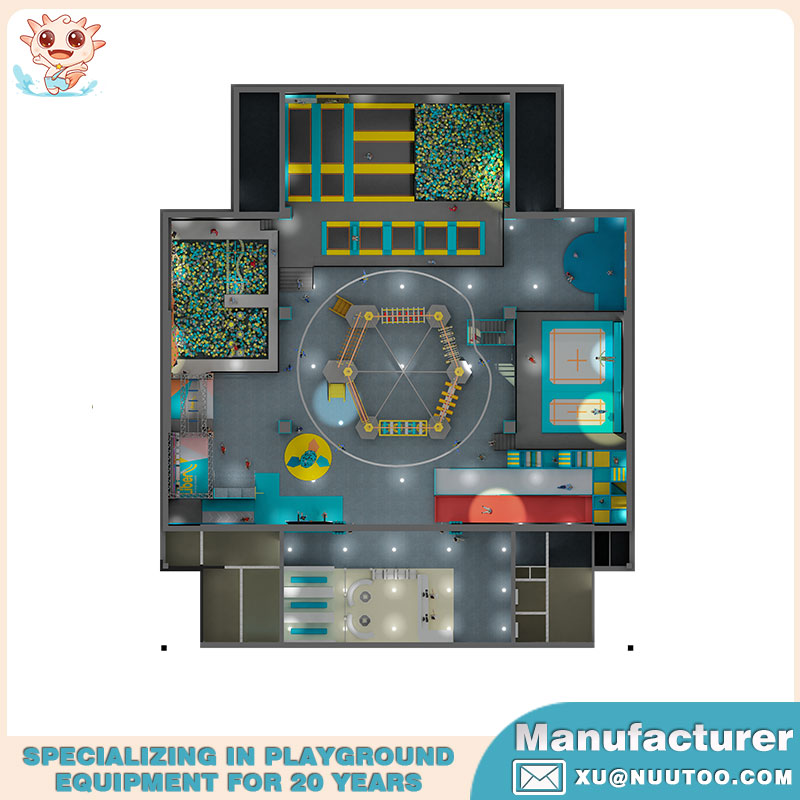 高品质幼儿室内蹦床公园 NU-BC005