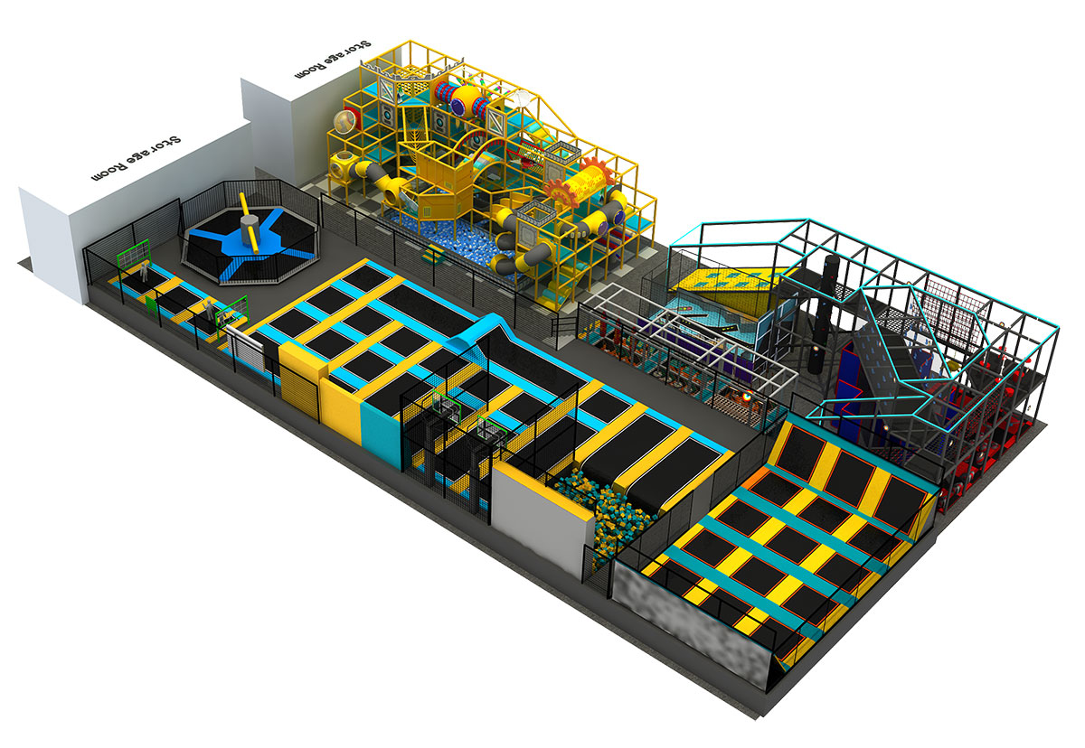室内蹦床公园设备 (6)