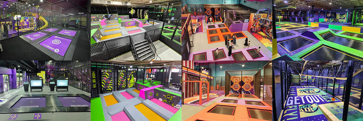 优质室内蹦床乐园 无动力游乐设施 儿童乐园投资-1