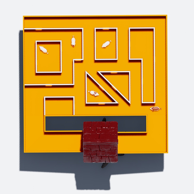  豚鼠迷宫：充满活力的宠物游乐场区