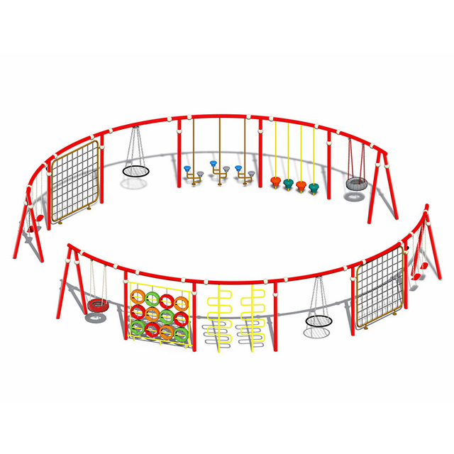 儿童户外秋千采用安全设计，是儿童安全玩耍的理想选择