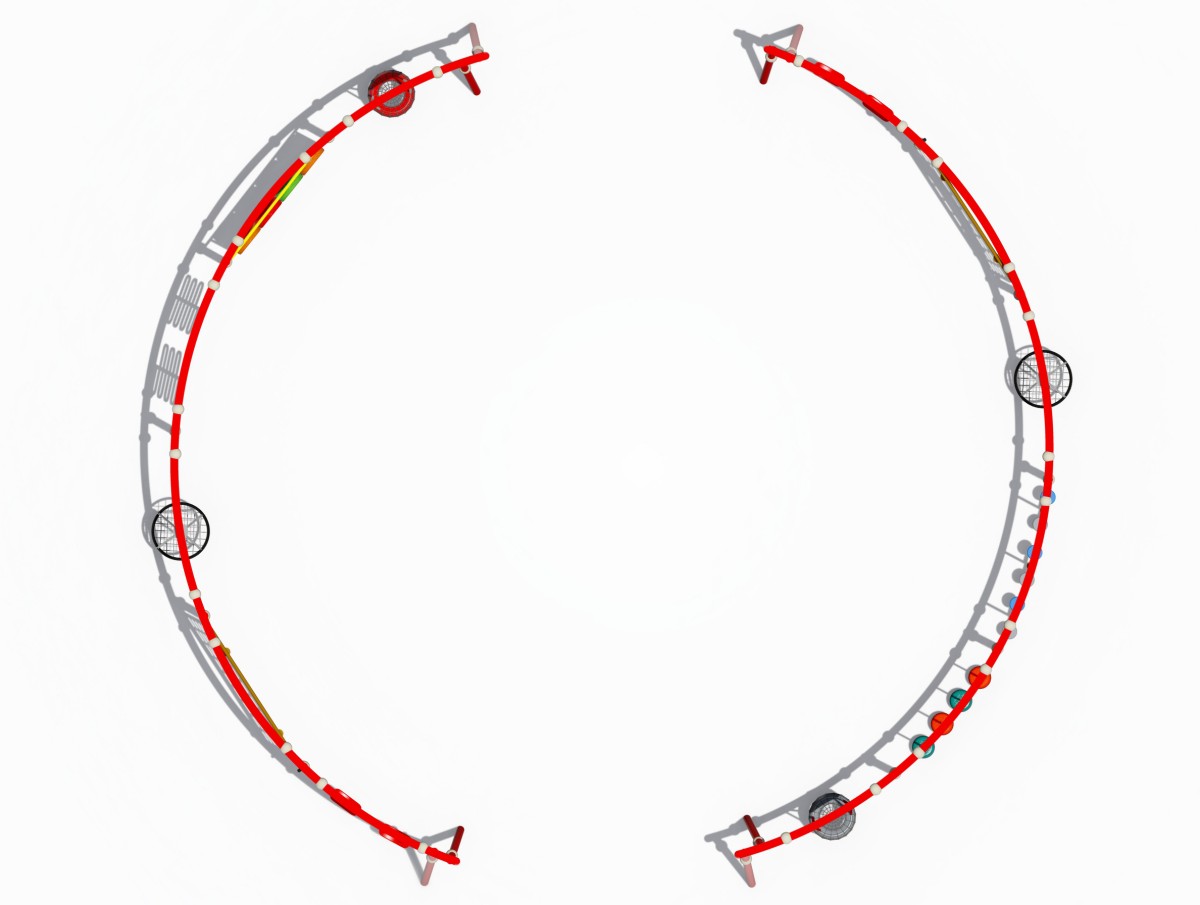 圆形户外游乐场秋千 (5)