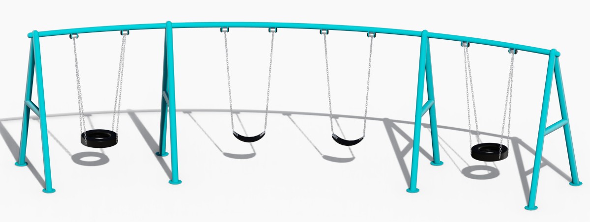 金属游乐场秋千 (3)