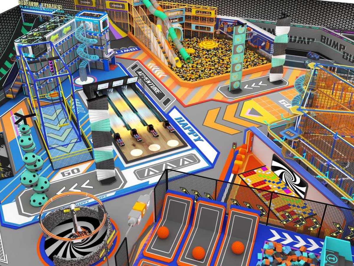 【潮流运动风】室内运动乐园产品详情展示