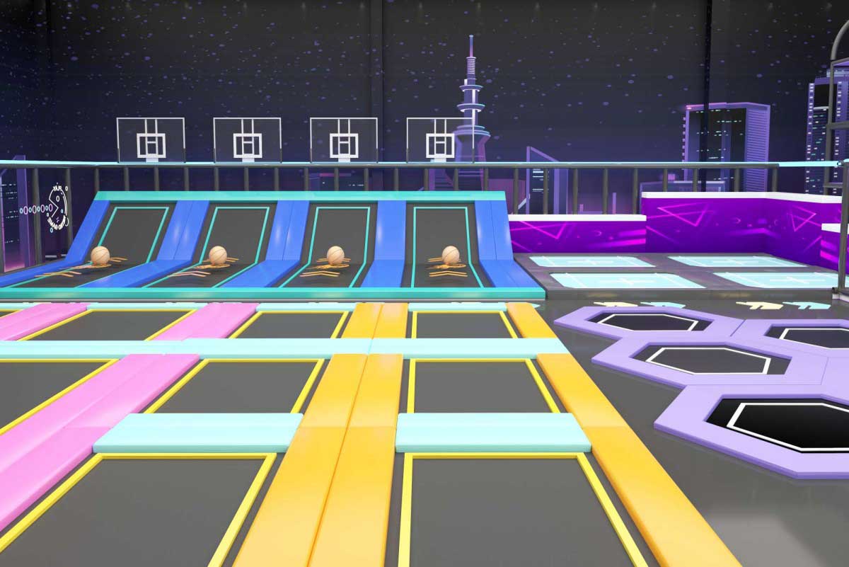 【赛博朋克风】室内运动乐园产品详情展示