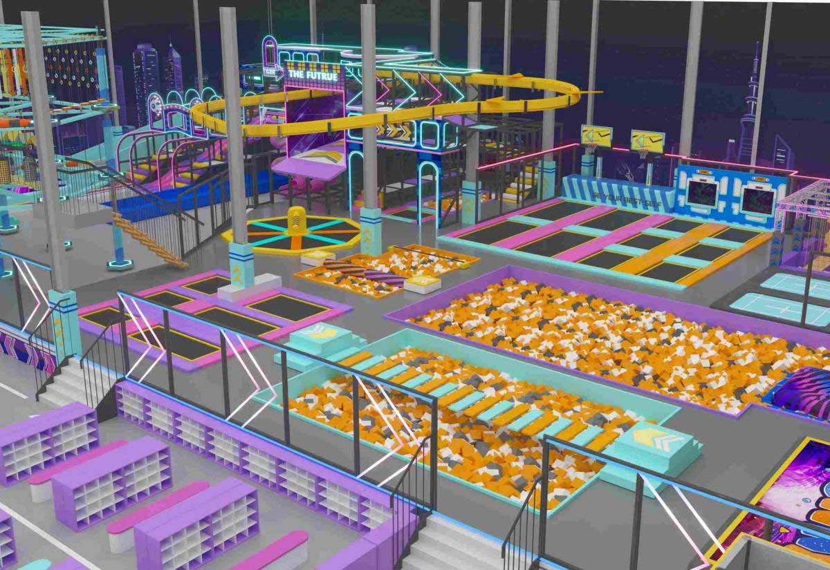 【未来科技风】室内运动乐园产品详情展示