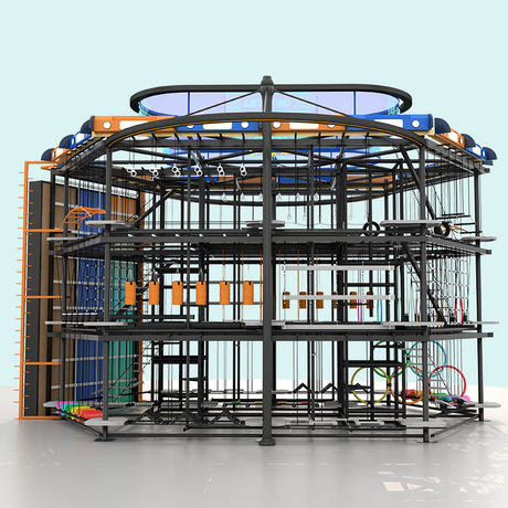 高绳索课程 - 室内游乐场批发供应商