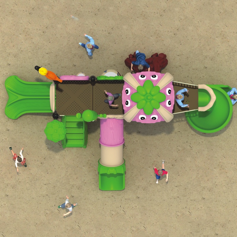 高性能户外游乐场滑梯，带来森林乐趣