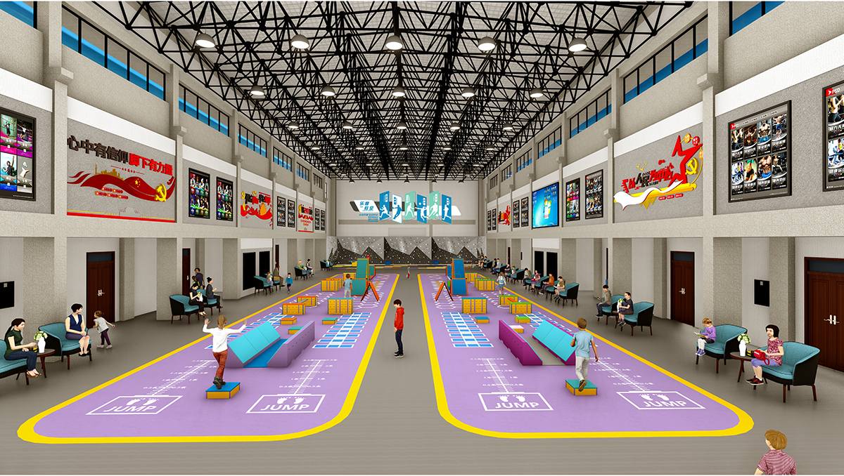 大型室内综合体能跑酷拓展设备产品详情&middot;