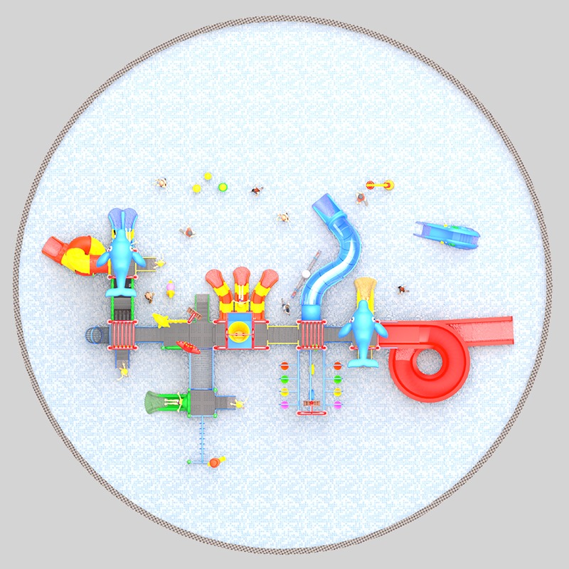 儿童水上乐园的创新水滑梯