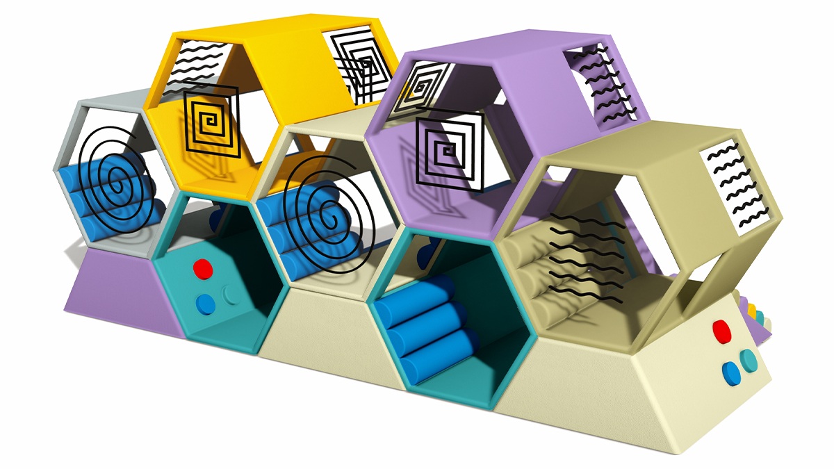 蜂巢式软体攀爬游乐组合产品详情