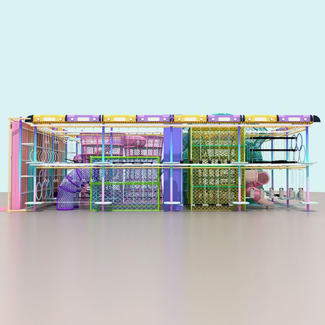 适用于商场和游乐场所的环保型室内高空绳索课程