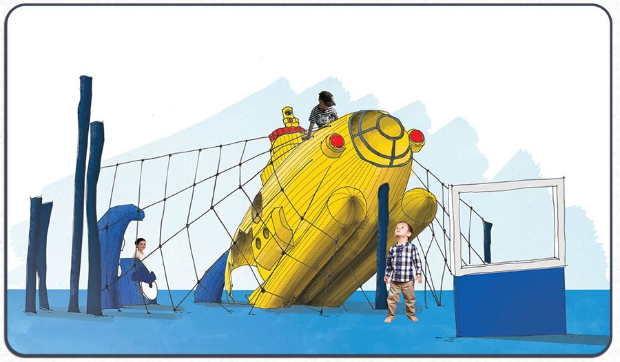 潜艇儿童乐园组合游乐产品介绍 (3)