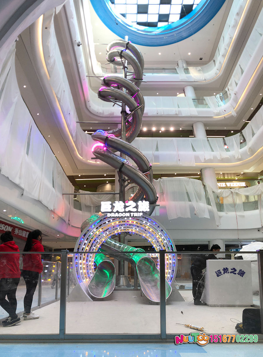 乐途非标游乐+不锈钢滑梯+福建龙滑梯-(16)
