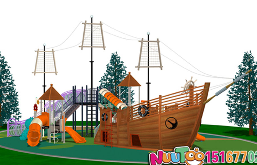 乐图非标游乐+海盗船+大型组合滑梯-(11)