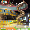 乐图非标游乐不锈钢平底直滑梯