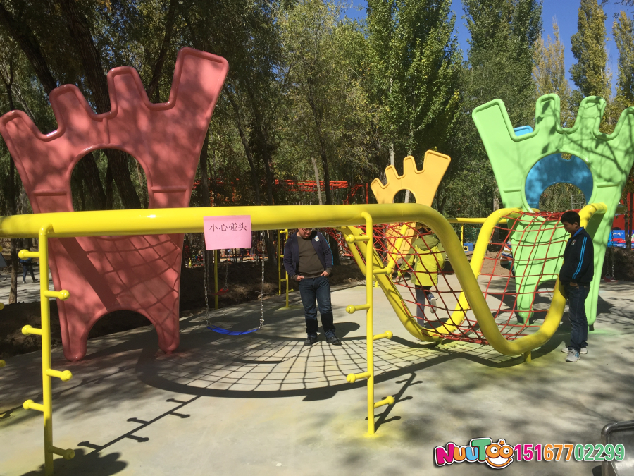 非标游乐+高空走廊+斜屋+塔+组合滑梯+滑滑梯 (26)