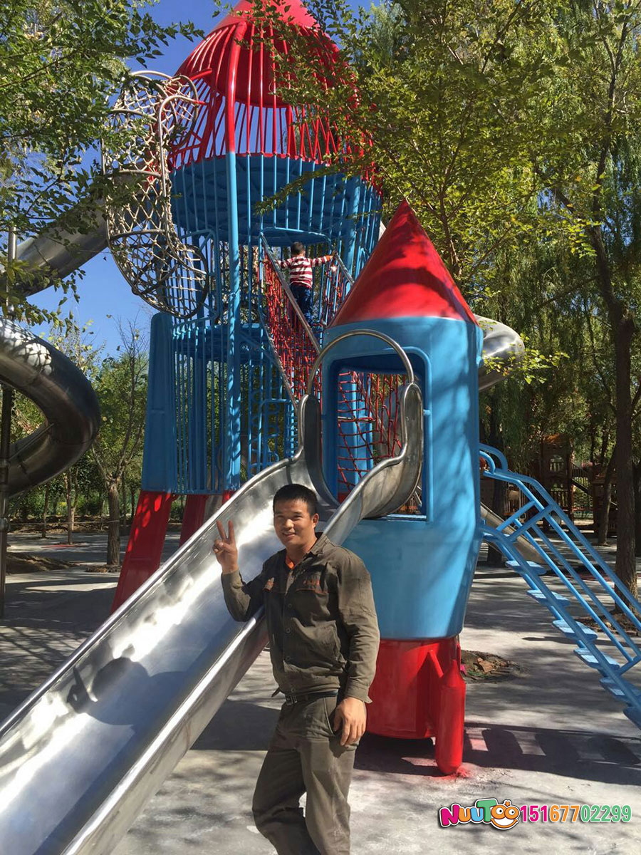 非标游乐+高空走廊+斜屋+塔+组合滑梯+滑滑梯 (48)