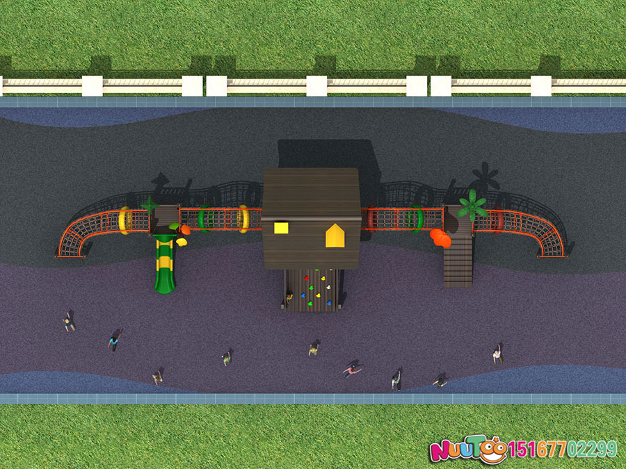 实木组合滑梯+原木组合滑梯+组合滑梯+儿童组合滑梯+小区组合滑梯-(19)