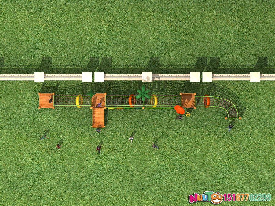 实木组合滑梯+原木组合滑梯+组合滑梯+儿童组合滑梯+小区组合滑梯-(13)