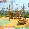 原木组合滑梯 木制组合滑梯 无动力实木组合滑梯非标游乐设备LT-ZH004