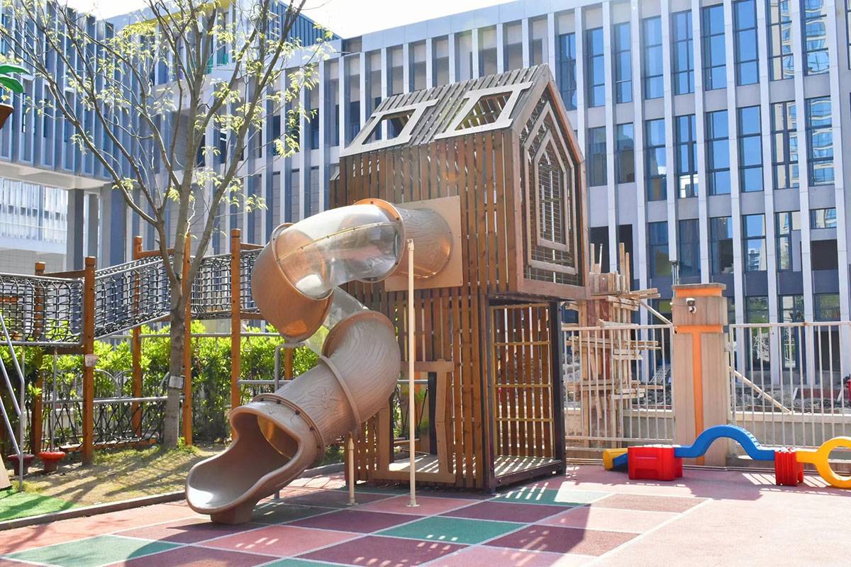 儿童塑料滑梯 (9)