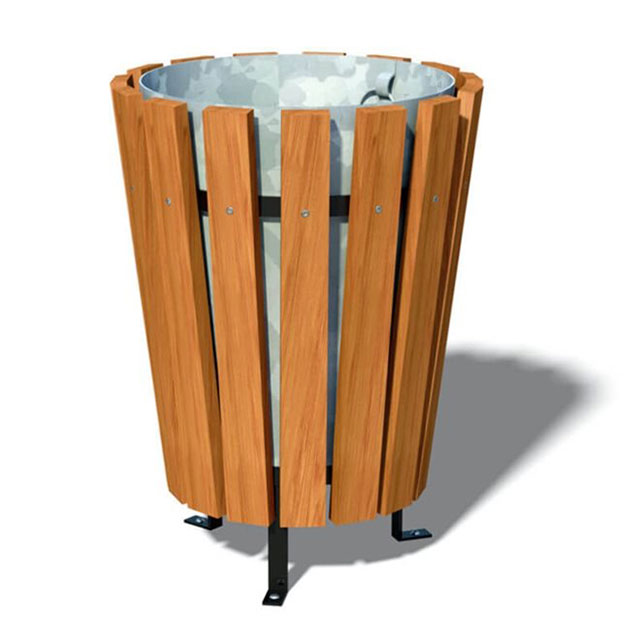 木制垃圾桶，垃圾箱商人