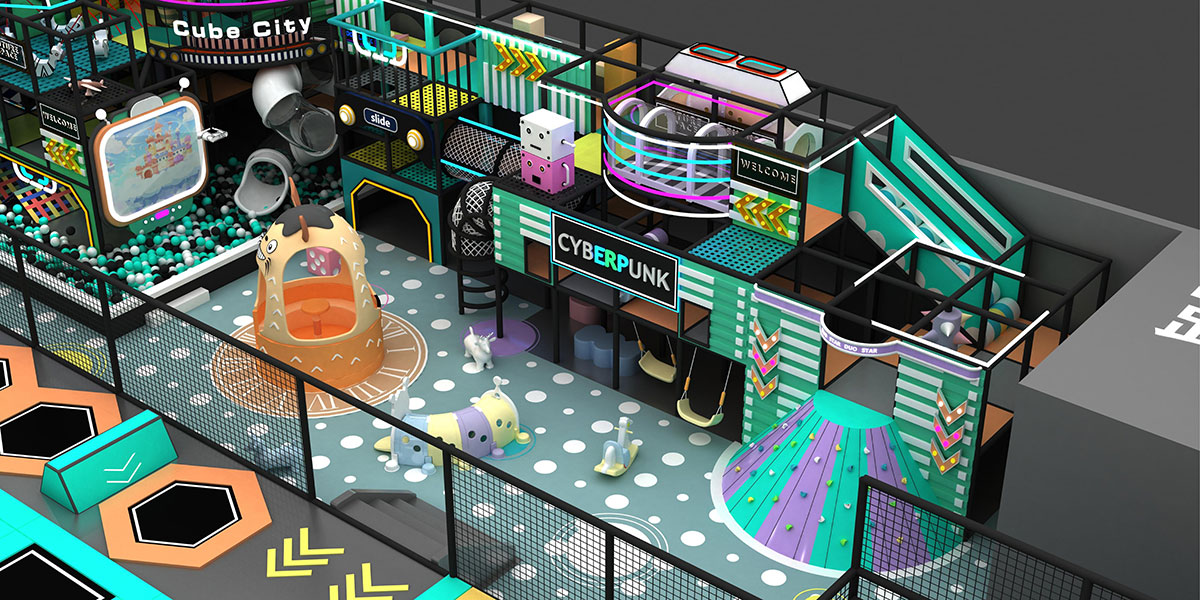 儿童室内蹦床公园 (11)