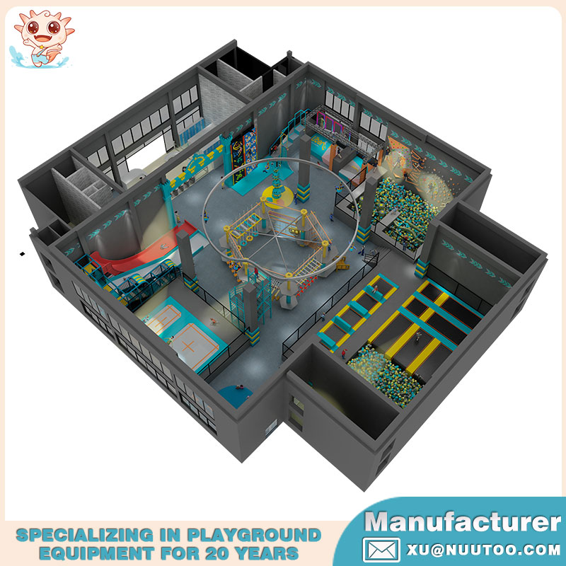 高品质幼儿室内蹦床公园 NU-BC005
