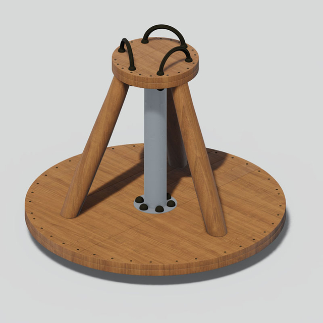 360° 螺旋底座环形交叉口，确保儿童游乐场安全