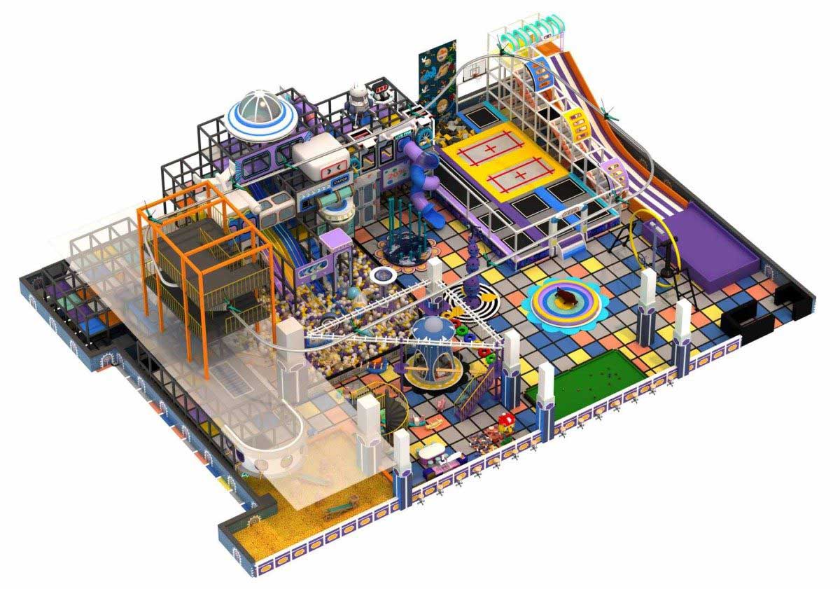 室内运动乐园设备产品详情展示