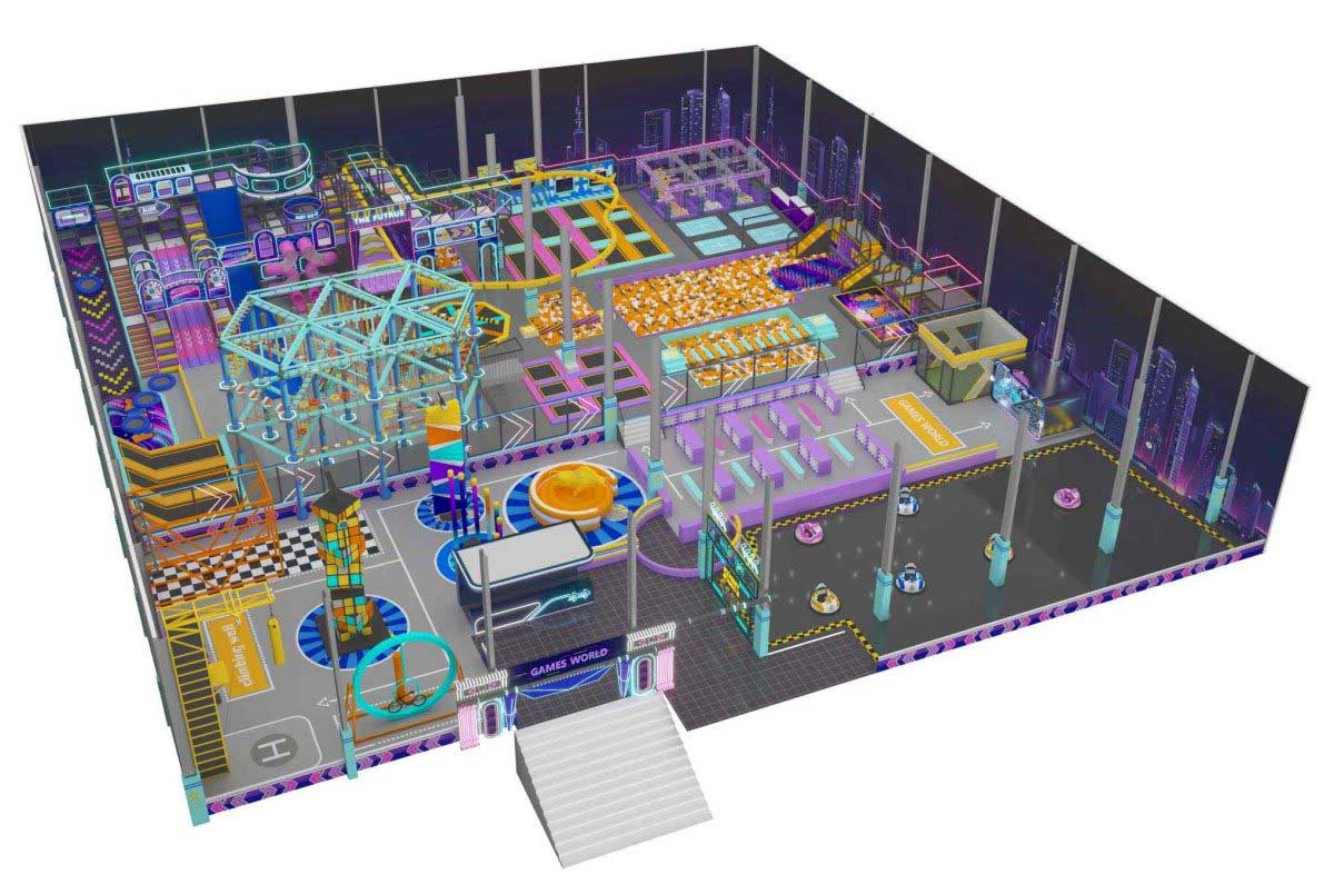 【未来科技风】室内运动乐园产品详情展示