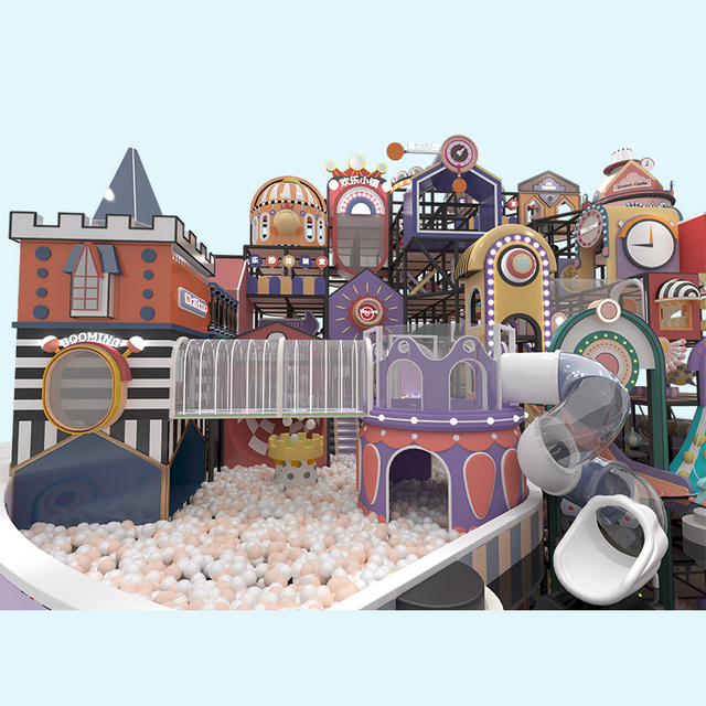马卡龙系列儿童粉彩迷宫室内游乐供应商